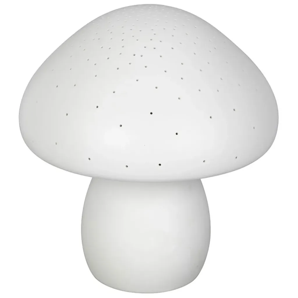 Fabrique de Styles Lampe led champignon en porcelaine h22cm - Champignon*Enfant Déco