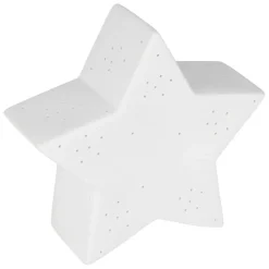 Fabrique de Styles Lampe étoile en porcelaine h15cm - Beezz* Lampes À Poser