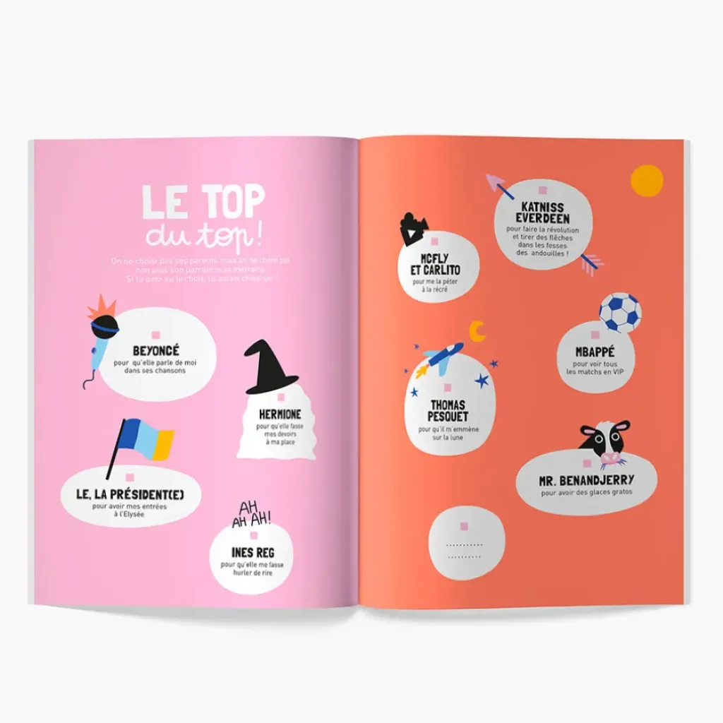 Fabrique de Styles Livre a remplir mon parrain, ma marraine à moi* Livres