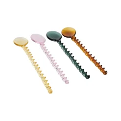 Fabrique de Styles Lot de 4 agitateurs en verre borosilicate h17cm - Funny* Accessoires Vin Et Cocktails