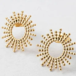 Fabrique de Styles Lot de 2 boucles d'oreille soleil h10mm* Bijoux Fantaisie