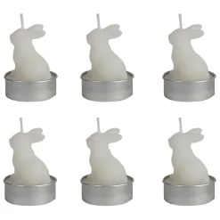 Fabrique de Styles Lot de 6 bougies lapin 2h - Floreal* Bougies Non Parfumées