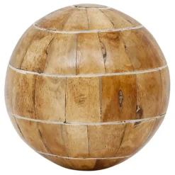 Fabrique de Styles Lot de 6 boules décoratives en résine et ivoire d10cm - Karumba* Petits Objets Déco