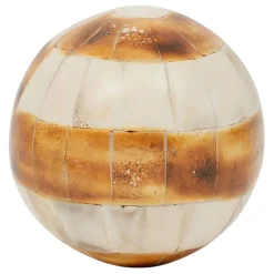 Fabrique de Styles Lot de 6 boules décoratives en résine et ivoire d10cm - Karumba* Petits Objets Déco