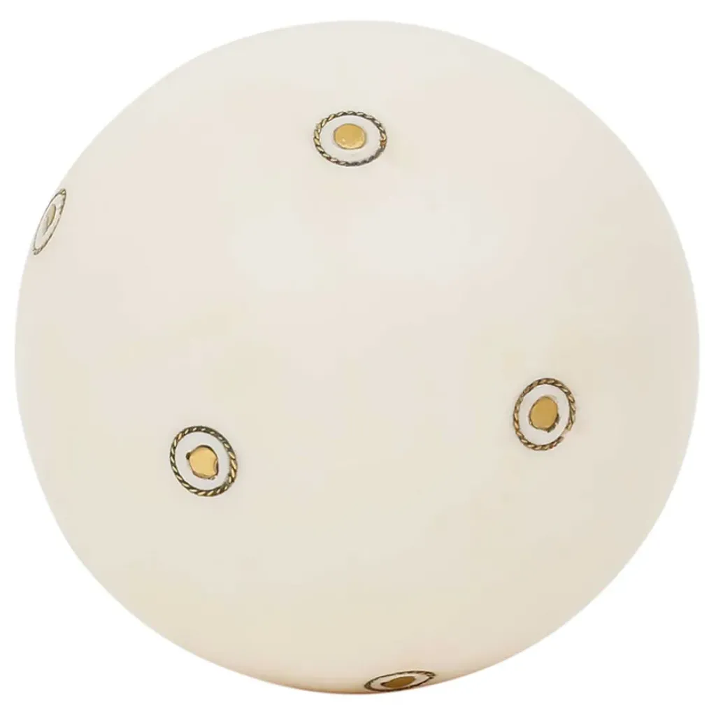 Fabrique de Styles Lot de 6 boules décoratives en résine ivoire et brun - Yumbe* Petits Objets Déco