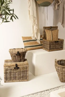 Fabrique de Styles Lot de 2 coffres gigognes en rotin - Java* Petits Rangements