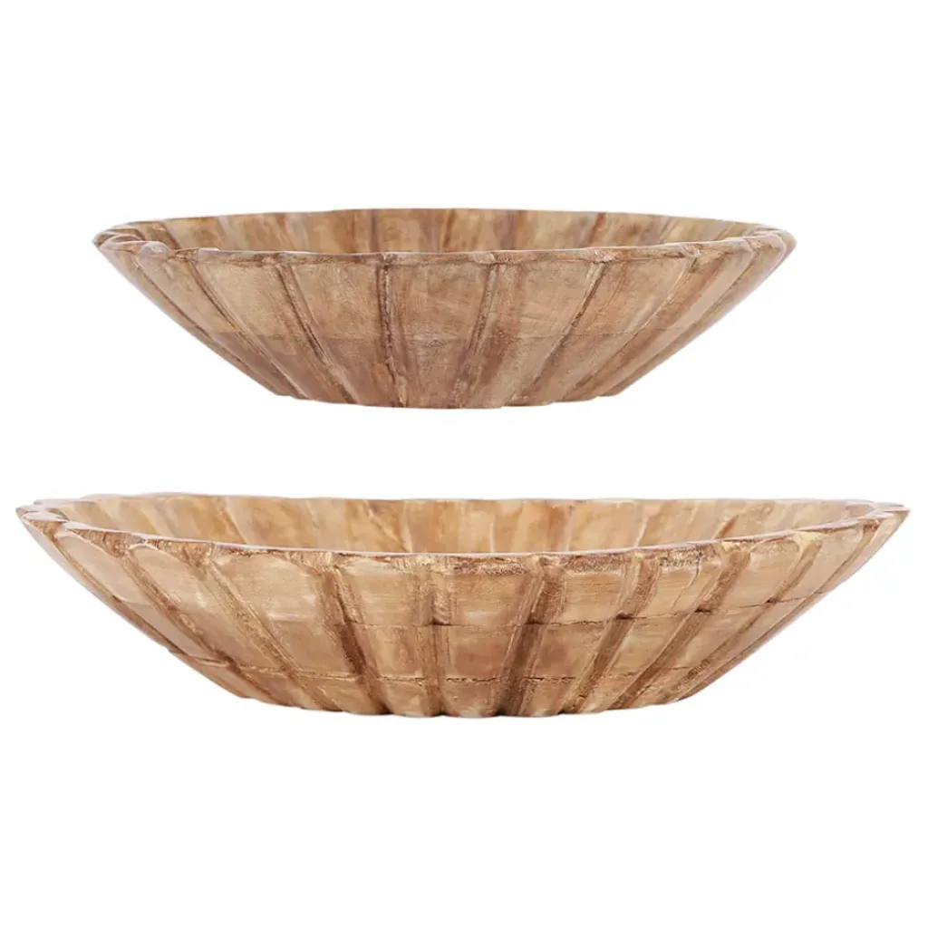 Fabrique de Styles Lot de 2 coupes en manguier - Grand Office* Petits Objets Déco