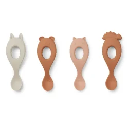 Fabrique de Styles Lot de 4 cuilleres en silicone liva melange de s*Enfant Accessoires Repas
