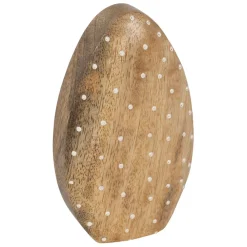 Fabrique de Styles Lot de 2 Oeufs en manguier naturel et blanc - Floréal* Petits Objets Déco