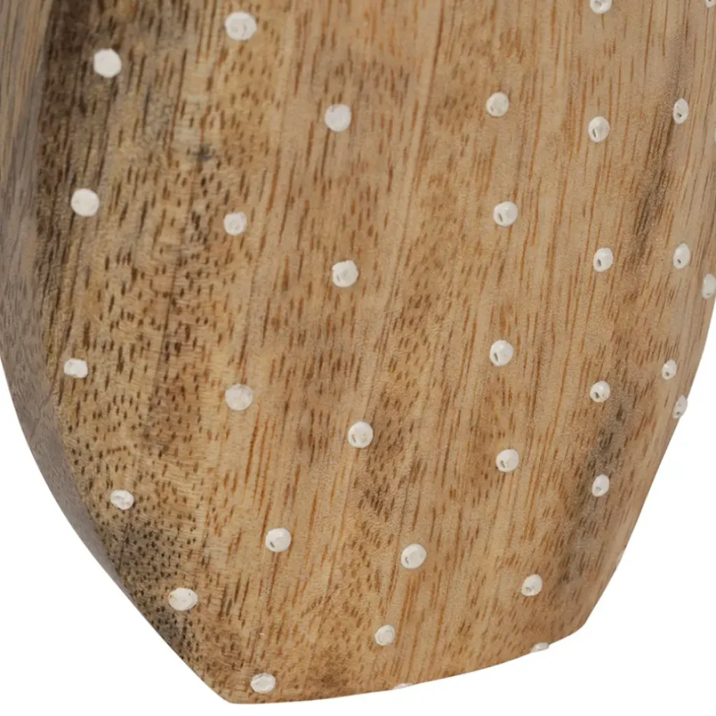 Fabrique de Styles Lot de 2 Oeufs en manguier naturel et blanc - Floréal* Petits Objets Déco