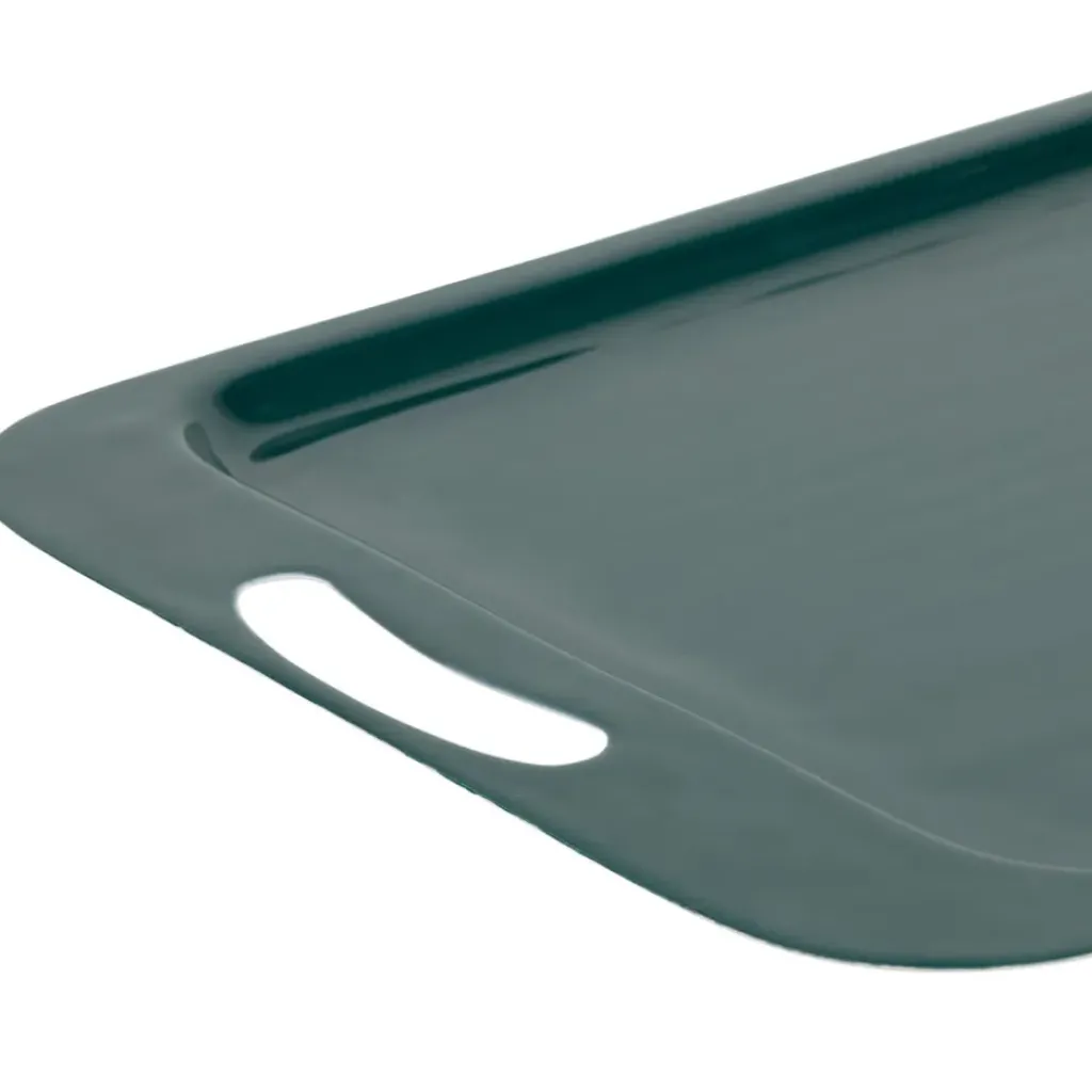 Fabrique de Styles Lot de 2 plateaux en fer émeraude et moutarde - Pop'S* Plateaux