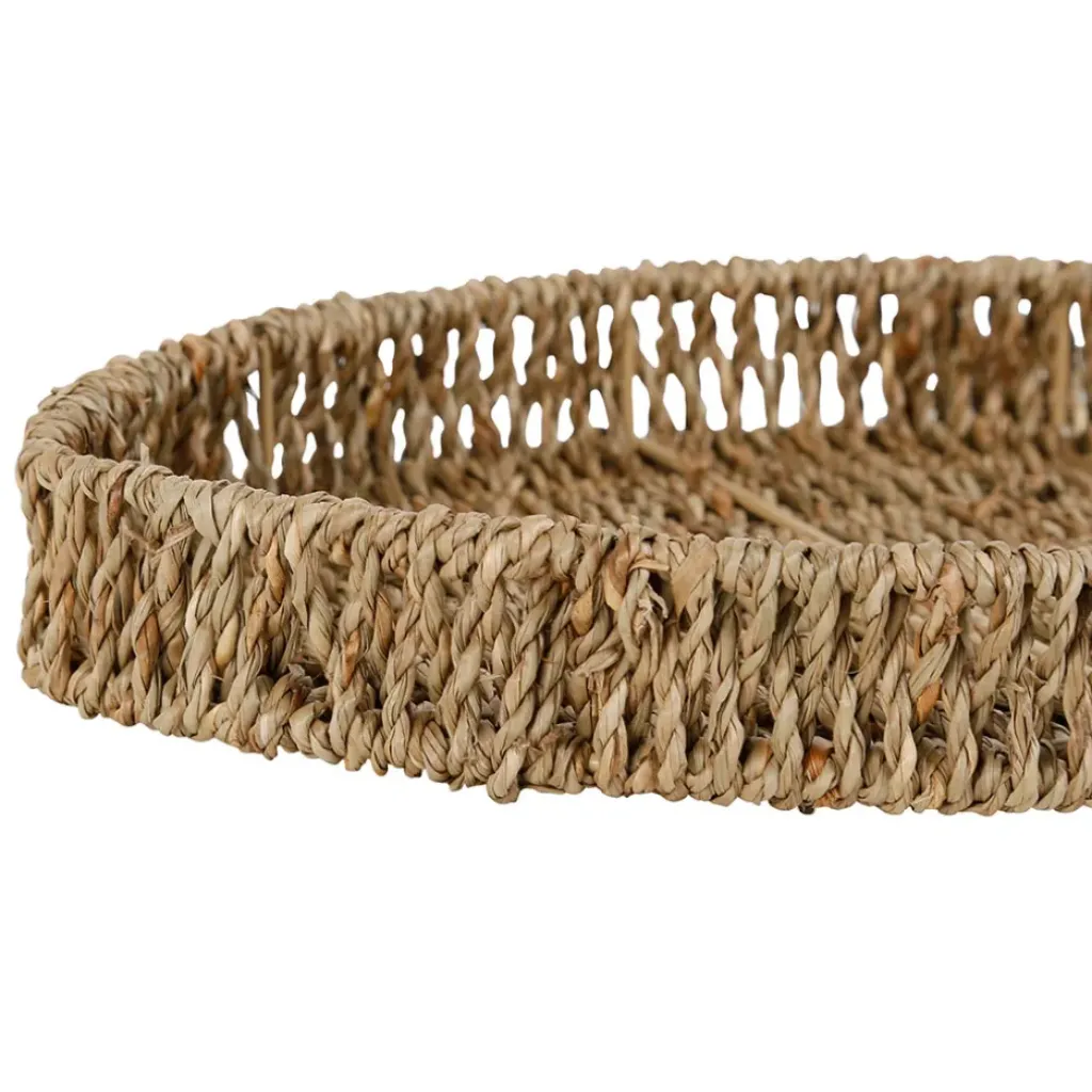 Fabrique de Styles Lot de 2 plateaux poisson en jonc de mer et fer - borneo* Plateaux