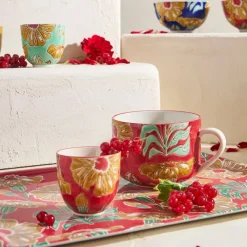 Fabrique de Styles Lot de 4 tasses en grès 15cl - Flaura* Tasses Et Mugs