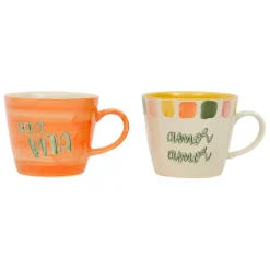 Fabrique de Styles Lot de 2 tasses en grès 35cl - Dolce Vita* Tasses Et Mugs