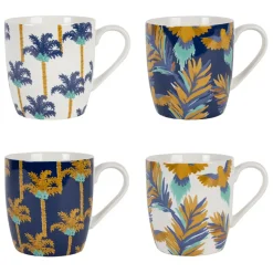Fabrique de Styles Lot de 4 tasses en porcelaine 35cl - Mocoa* Tasses Et Mugs