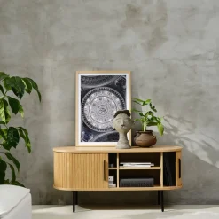 Fabrique de Styles Meuble TV en placage chêne l120cm - nola* Meubles Tv