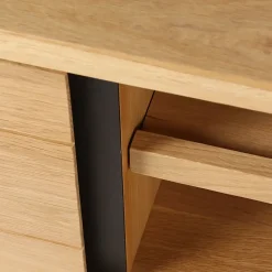 Fabrique de Styles Meuble TV en chêne 2 portes L150cm - Manny* Meubles Tv