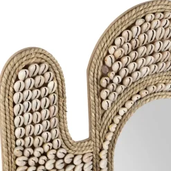 Fabrique de Styles Miroir cactus en coquillage 40x45cm - Cauri* Miroirs