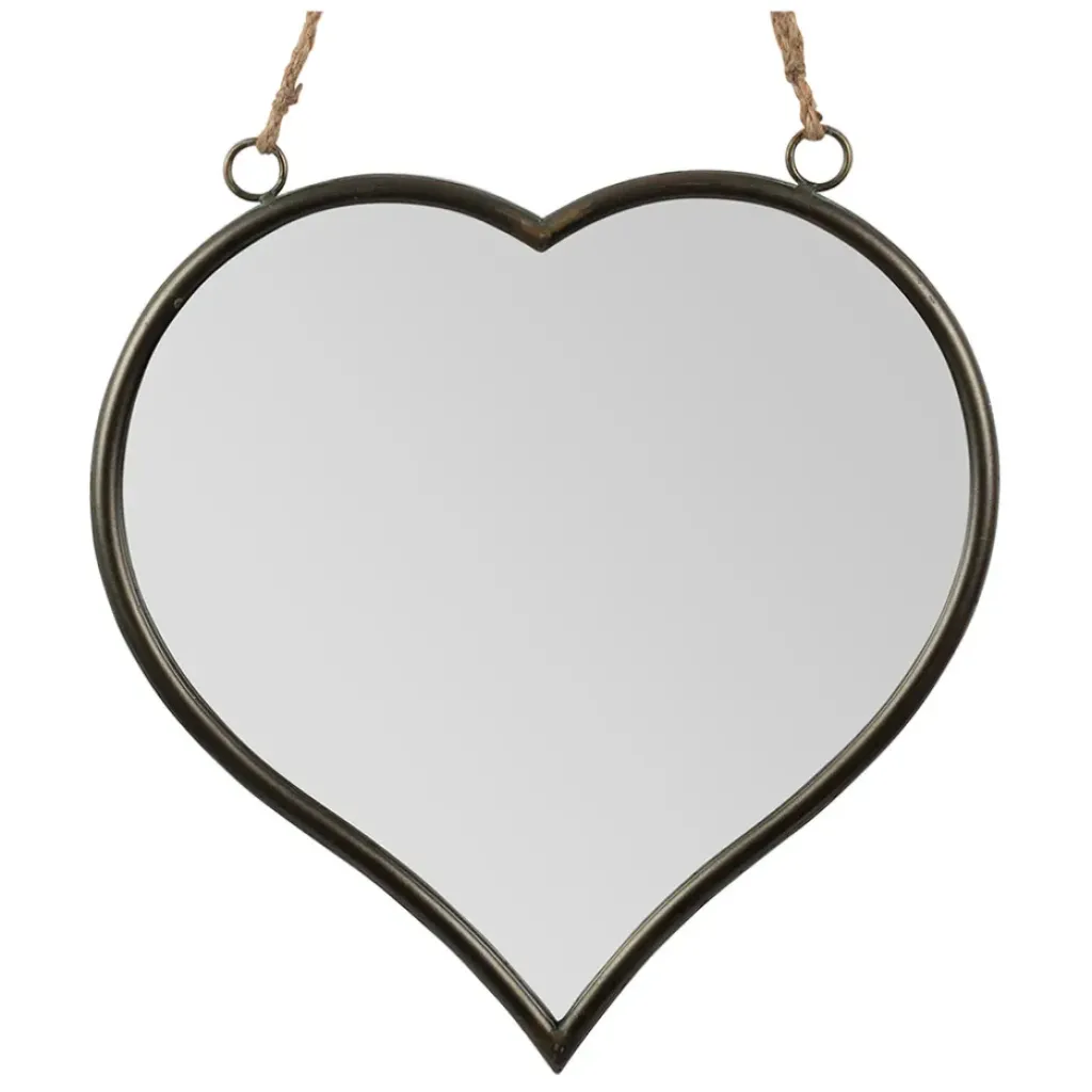 Fabrique de Styles Miroir cœur en fer et miroir - Cœur* Miroirs