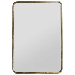 Fabrique de Styles Miroir doré patiné en fer - Aziru* Miroirs