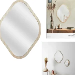 Fabrique de Styles Miroir losange en bois clair 44x60cm - Elio* Miroirs