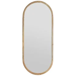 Fabrique de Styles Miroir ovale en manguier 49x119.5cm - Hervea* Miroirs
