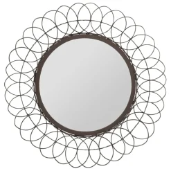 Fabrique de Styles Miroir rond en fer D44cm - Lore* Miroirs