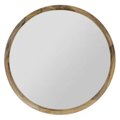 Fabrique de Styles Miroir rond en manguier d80cm - Hervea* Miroirs