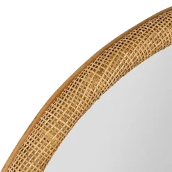 Fabrique de Styles Miroir rond en rotin d80cm - Tamba* Miroirs