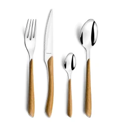 Fabrique de Styles Ménagère 24 pièces acier et effet bois - Eclat* Ménagères