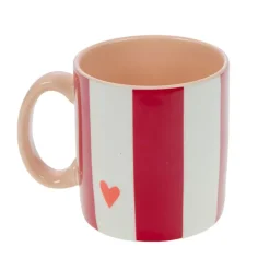 Fabrique de Styles Mug Maman rayé et blanc en porcelaine - Ella* Tasses Et Mugs