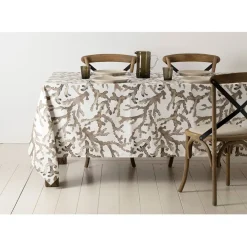 Fabrique de Styles Nappe brun 160x160cm - estran* Nappes