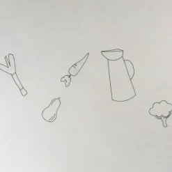 Fabrique de Styles Nappe en coton écru 250x145cm - P'tit légumes* Nappes