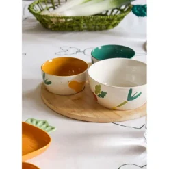 Fabrique de Styles Nappe en coton écru 250x145cm - P'tit légumes* Nappes