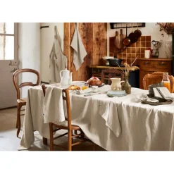 Fabrique de Styles Nappe rectangle en lin lavé 170x250cm - Soline* Nappes