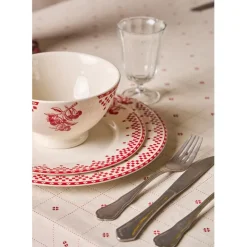 Fabrique de Styles Nappe rectangulaire en coton blanc et 250x160cm - P'tits cœurs* Nappes