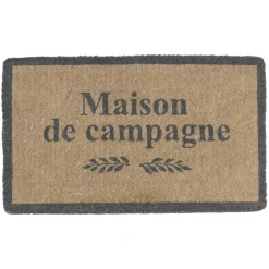 Fabrique de Styles Paillasson maison de campagne naturel et gris en coco* Paillassons