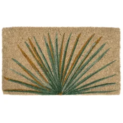 Fabrique de Styles Paillasson palmier bleu 73x43cm* Paillassons