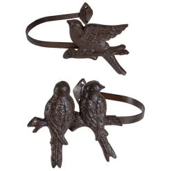 Fabrique de Styles Paire d'embrasses fauvette accroche rideau en fonte* Accessoires De Rideaux