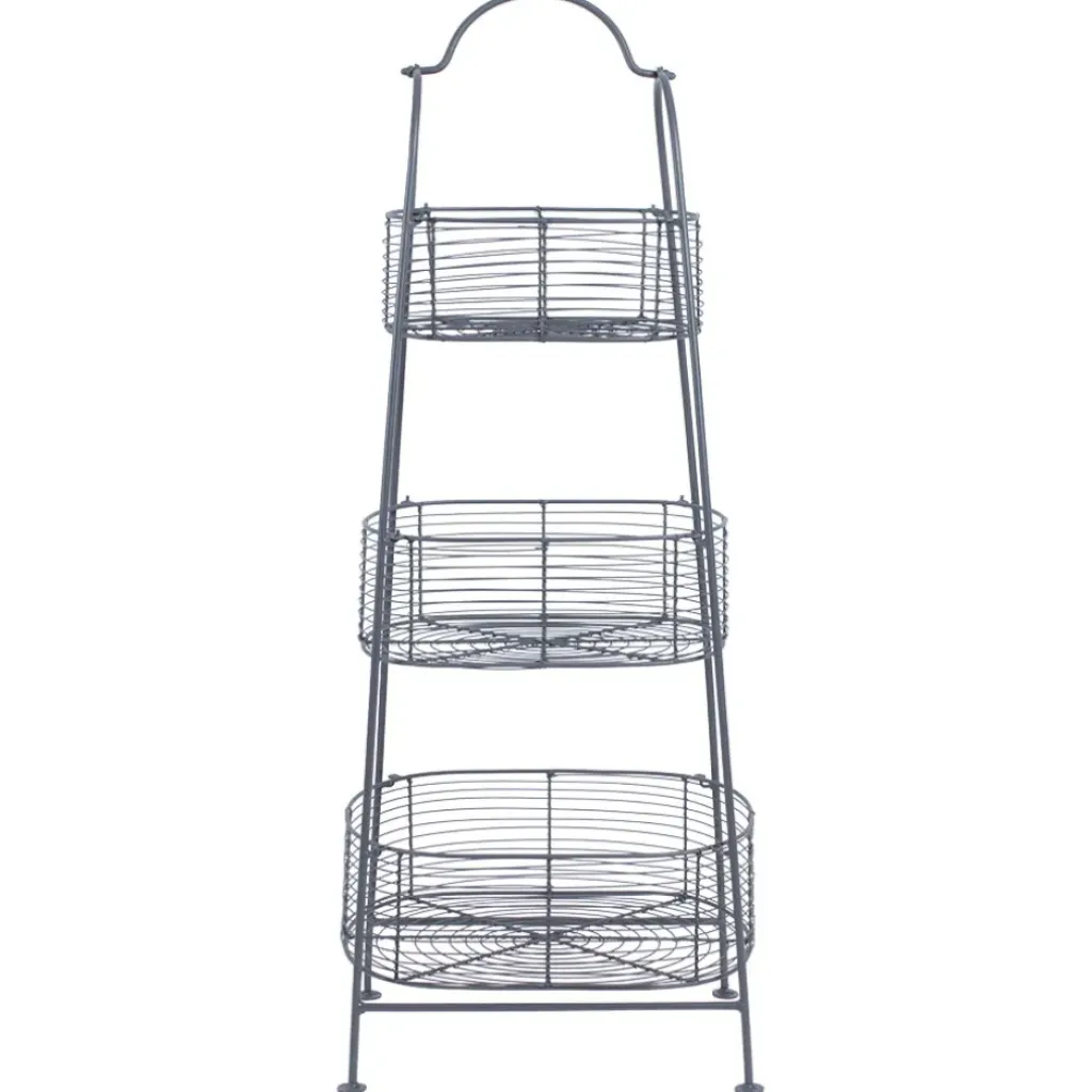 Fabrique de Styles Panier 3 niveaux reserve en fer* Paniers Et Corbeilles