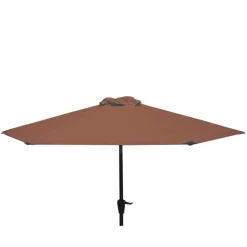 Fabrique de Styles Parasol avec manivelle en coton terracotta d250xh200cm - Colors*Enfant Parasols, Pergolas|Jardin