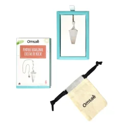 Fabrique de Styles Pendule hexagonal en cristal de roche et charm étoile* Méditation Et Yoga