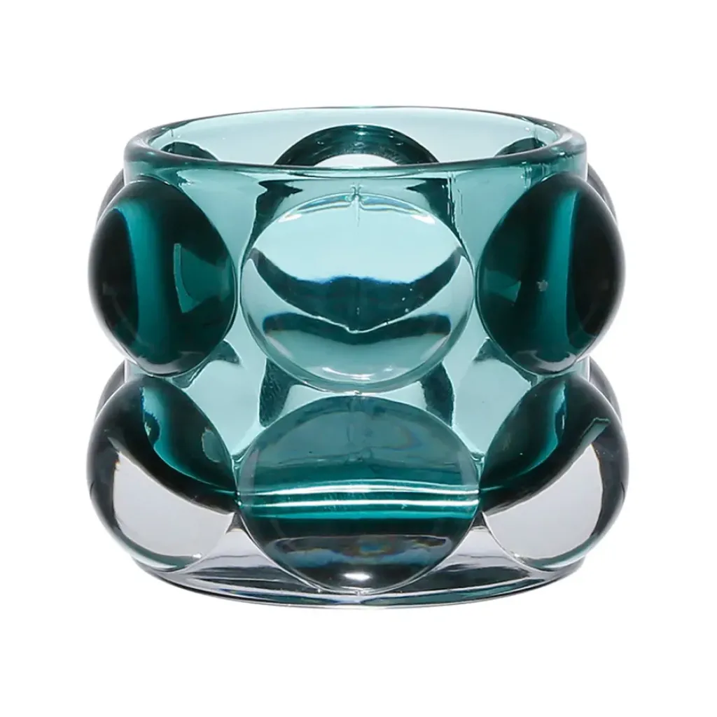 Fabrique de Styles Photophore en verre émeraude h6.5cm - Tanri* Photophores, Bougeoirs Et Lanternes