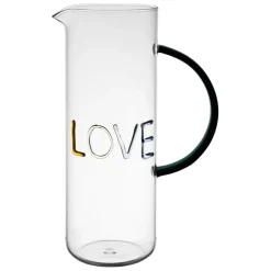 Fabrique de Styles Pichet love en verre 1l - Colorea* Carafes Et Pichets