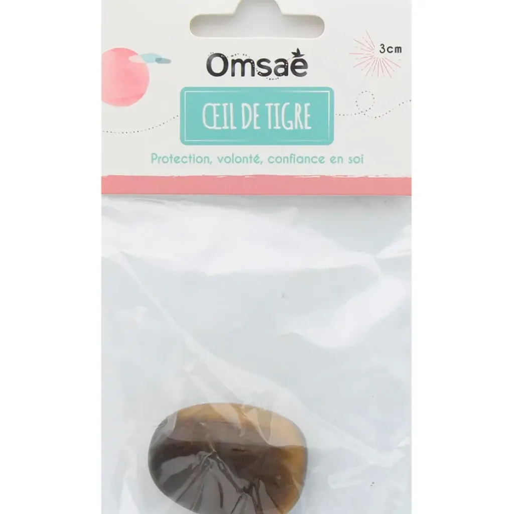 Fabrique de Styles Pierre roulée oeil de tigre taille L* Méditation Et Yoga