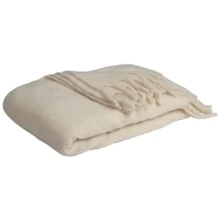 Fabrique de Styles Plaid avec franges en tissu 170x130cm - Klosen* Plaids