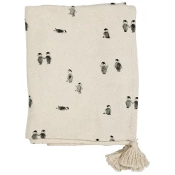 Fabrique de Styles Plaid en coton écru et beige - Banquise*Enfant Textiles