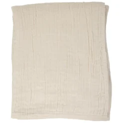 Fabrique de Styles Plaid en gaze de coton écru 120x100cm* Plaids