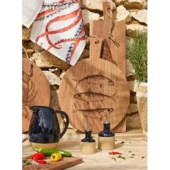 Fabrique de Styles Planche à découper poisson en acacia 50x40cm - Dalbert* Planches À Découper