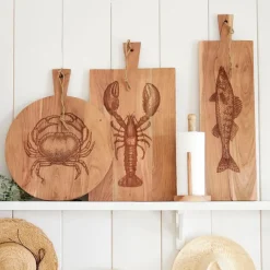 Fabrique de Styles Planche a découper crabe en acacia 40x50cm - Dalbert* Planches À Découper